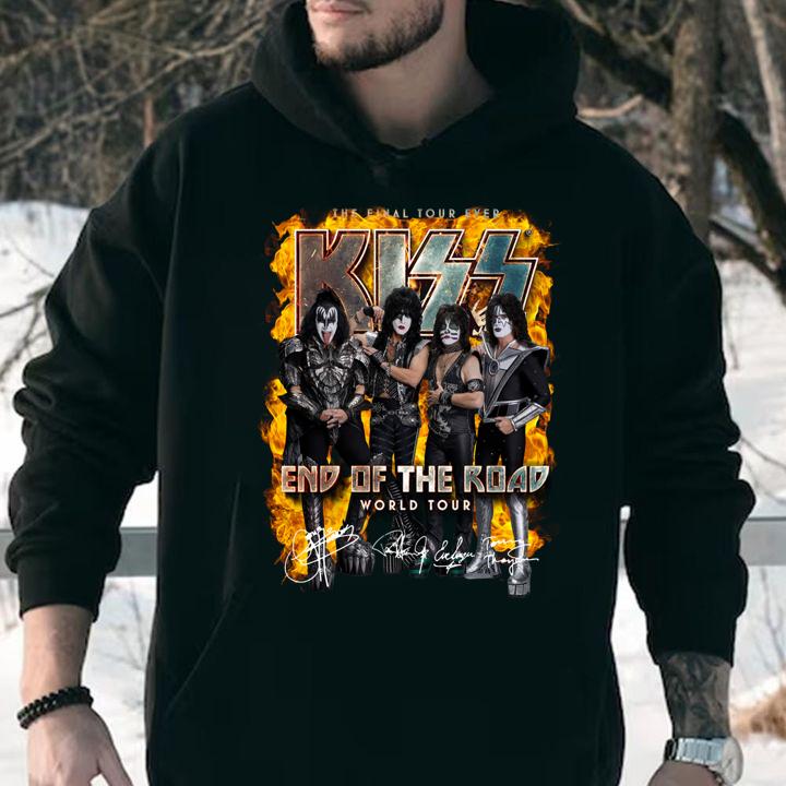 The Final Tour Ever Kiss End Of The Road World Tour Signature t-shirt hoodie