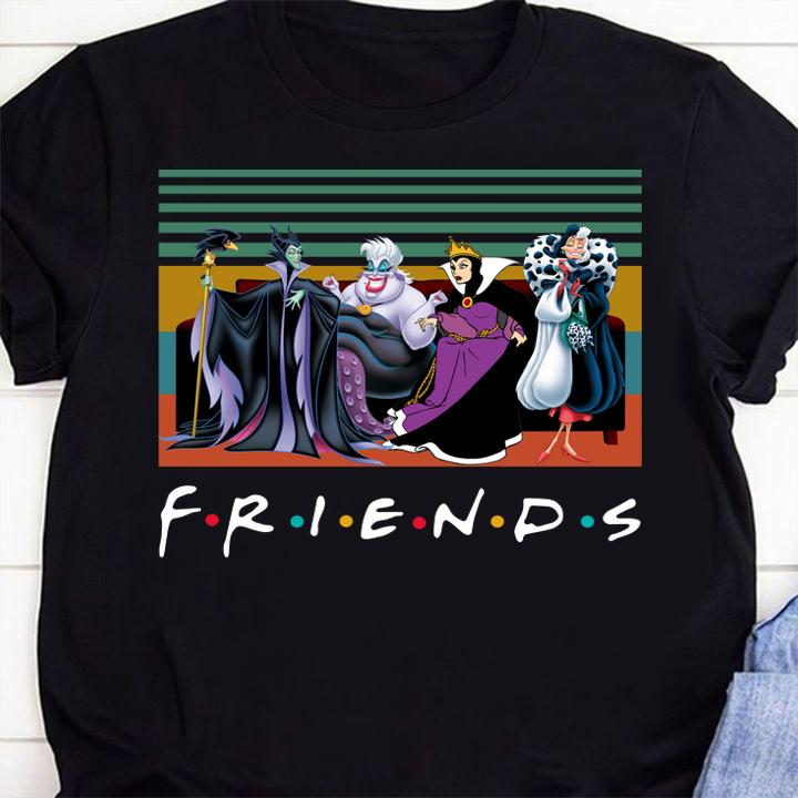 Disney Villains Characters Friends Vintage t-shirt shirt