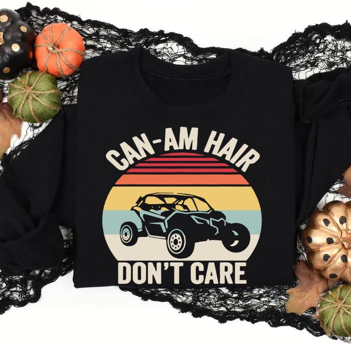 Vintage Retro Can Am Hair Dont Care Shirt Off Road t-shirt sweatshirt