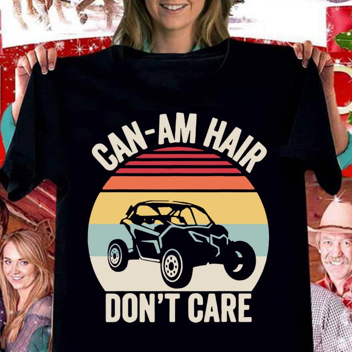 Vintage Retro Can Am Hair Dont Care Shirt Off Road t-shirt woman shirt