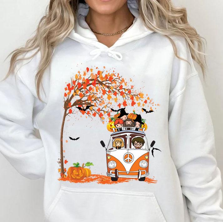 Harry Potter Chibi Character Halloween Hippie Car Autumn t-shirt hoodie