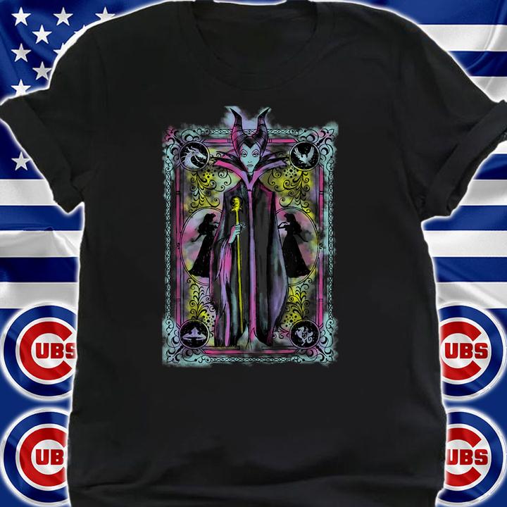 Sleepy Beauty Watercolors Card Maleficent t-shirt shirt