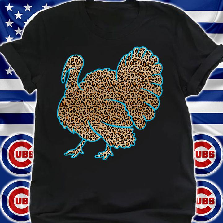 Turkey Wild Gobbler Leopard pattern t-shirt shirt
