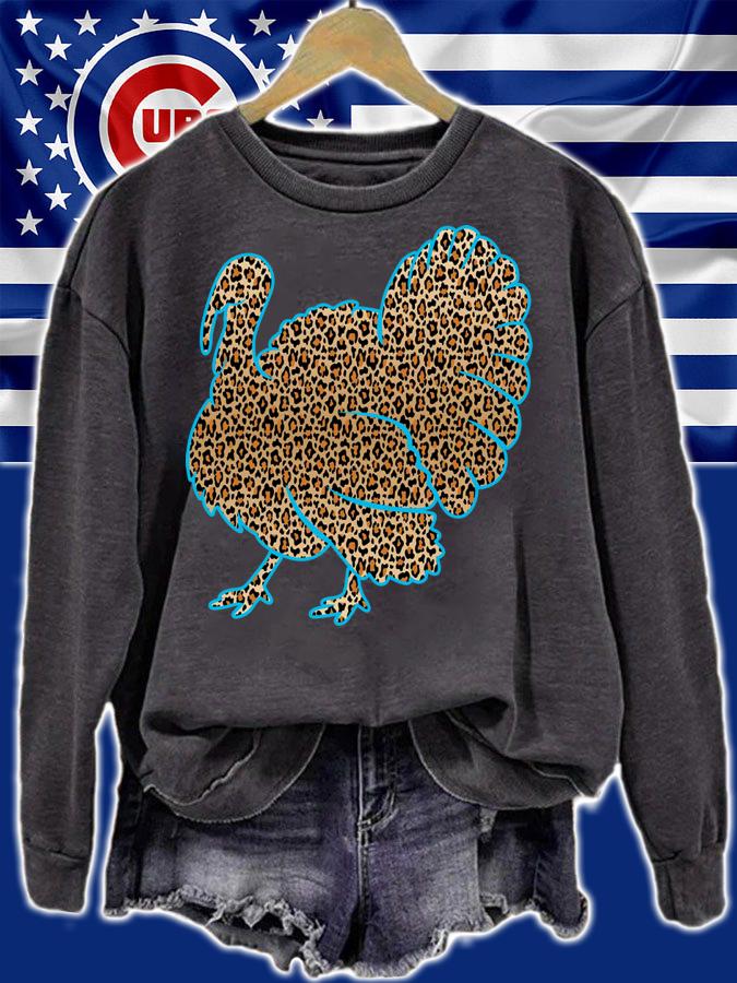 Turkey Wild Gobbler Leopard pattern t-shirt sweatshirt