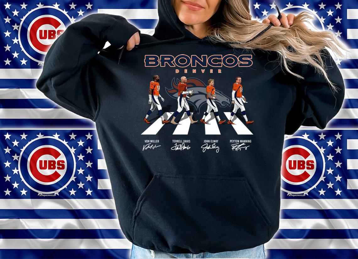 Broncos Denver Abbey Road Signatures t-shirt hoodie