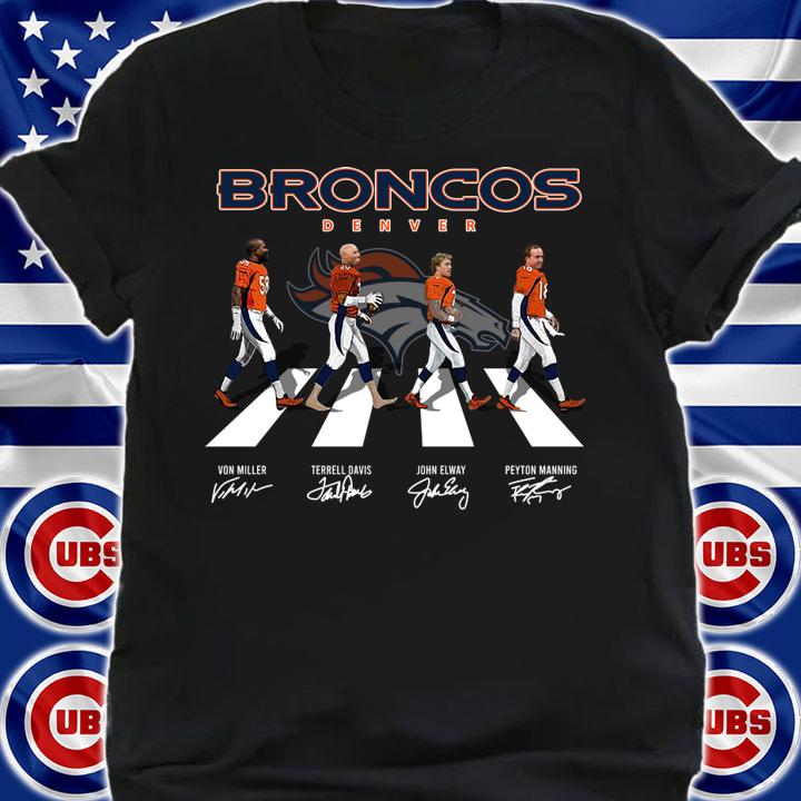 Broncos Denver Abbey Road Signatures t-shirt shirt