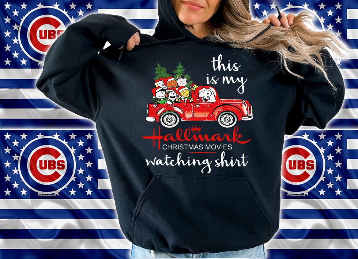 The Best Snoopy this is my Hallmark christmas movie watching t-shirt hoodie