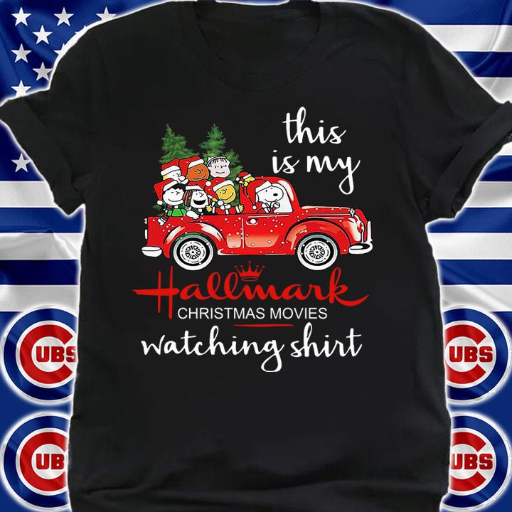 The Best Snoopy this is my Hallmark christmas movie watching t-shirt shirt
