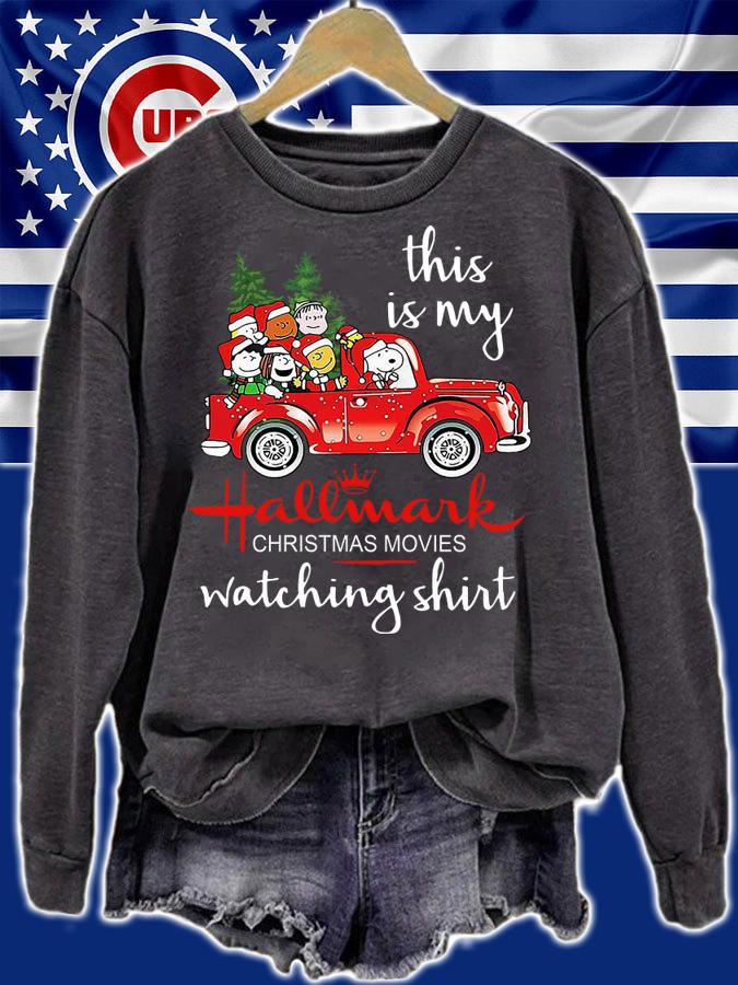 The Best Snoopy this is my Hallmark christmas movie watching t-shirt sweatshirt