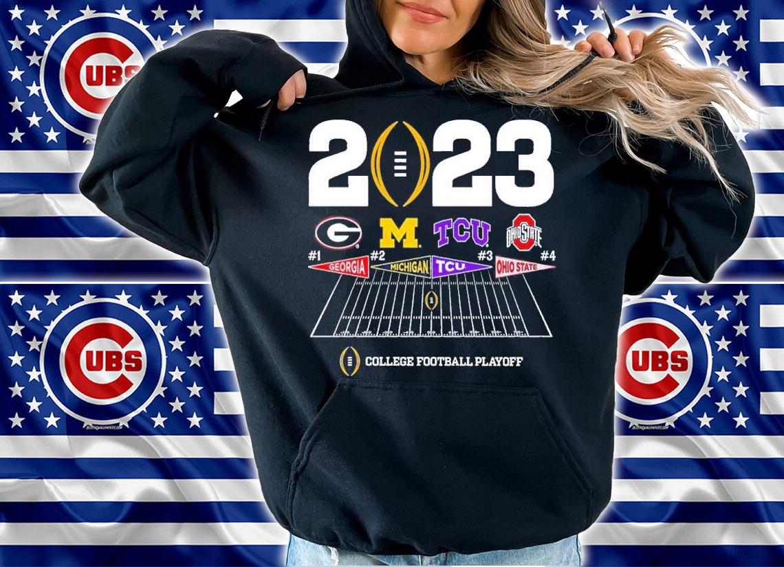 2023 College Football Playoff 4 Team Announcement shirt t-shirt hoodie