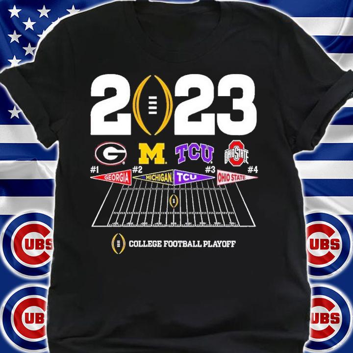 2023 College Football Playoff 4 Team Announcement shirt t-shirt shirt