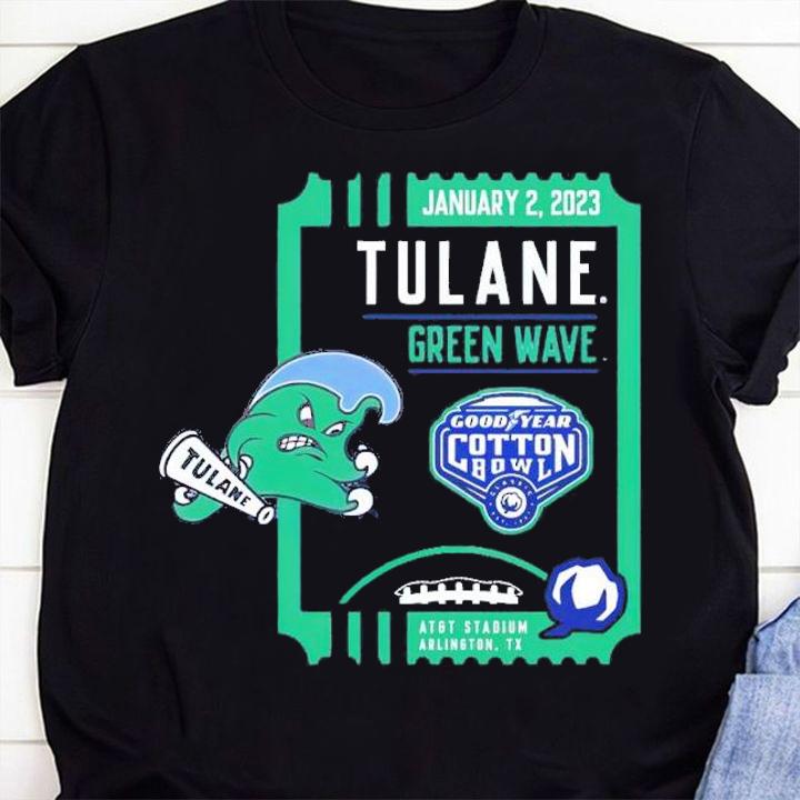 2023 Cotton Bowl Tulane Green Wave January 2 2023 AT&T Stadium shirt t-shirt shirt