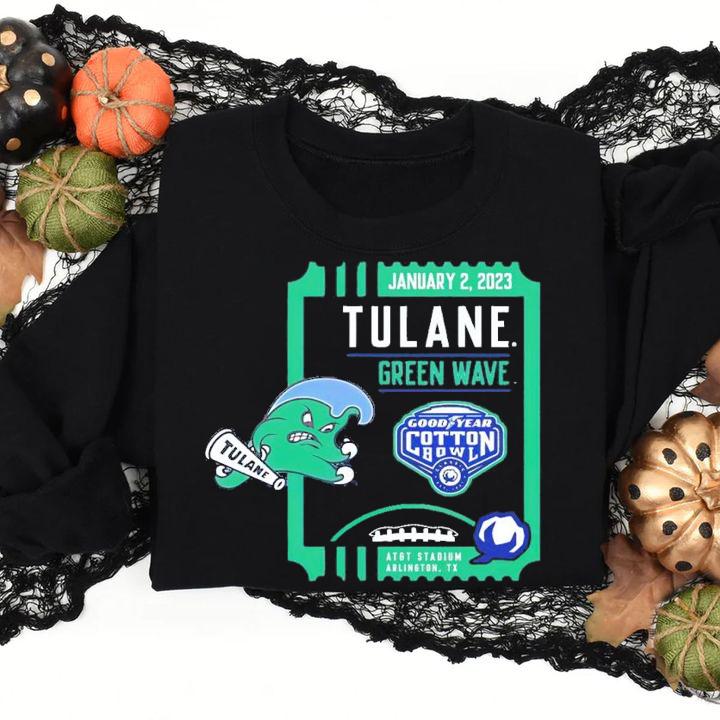 2023 Cotton Bowl Tulane Green Wave January 2 2023 AT&T Stadium shirt t-shirt sweatshirt