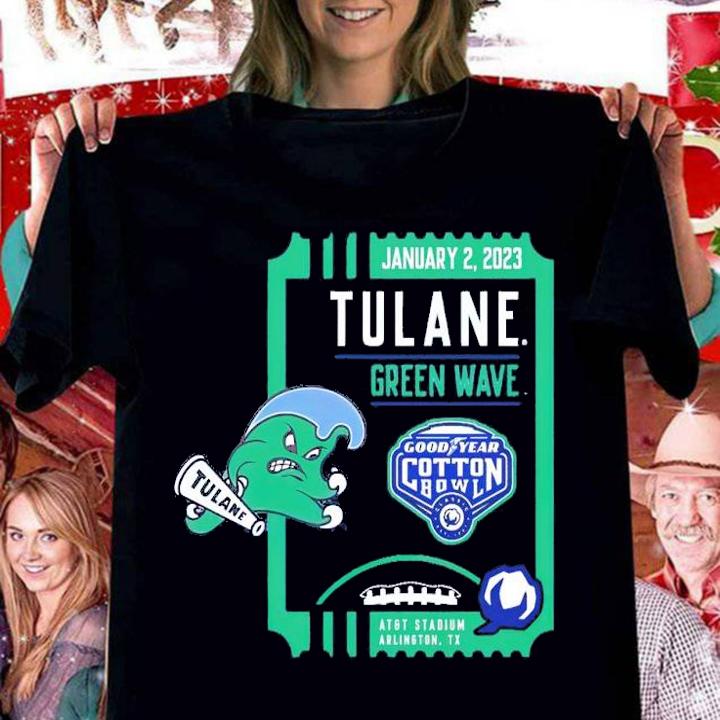 2023 Cotton Bowl Tulane Green Wave January 2 2023 AT&T Stadium shirt t-shirt woman shirt
