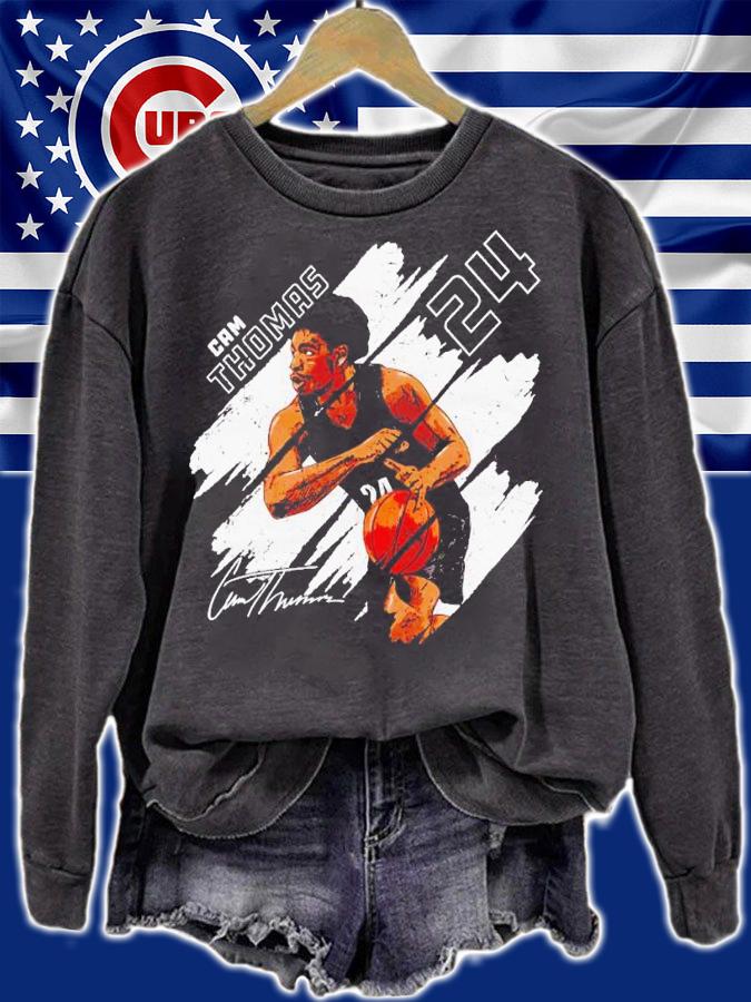 Cam Thomas Brooklyn Stripes signature shirt t-shirt sweatshirt