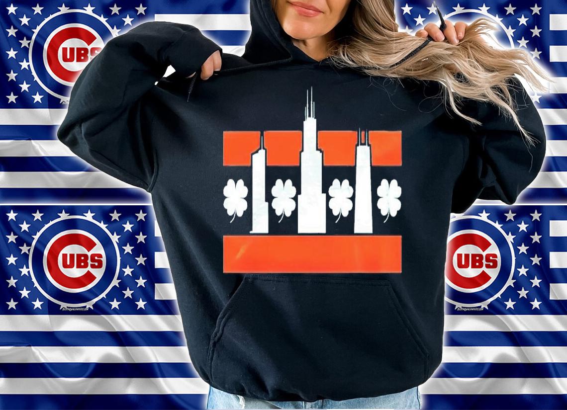 Chicago Shamrock Skyline shirt t-shirt hoodie