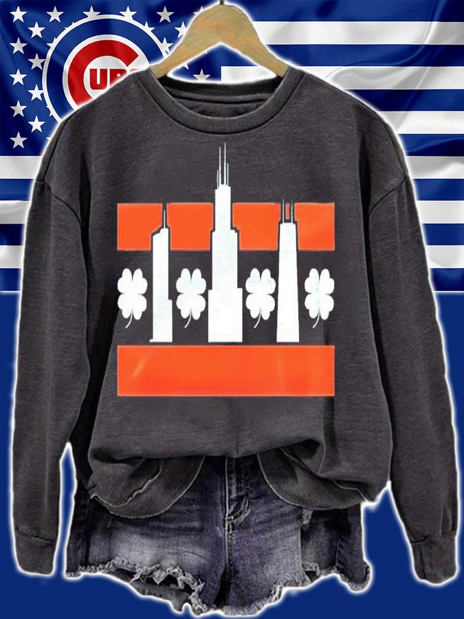 Chicago Shamrock Skyline shirt t-shirt sweatshirt