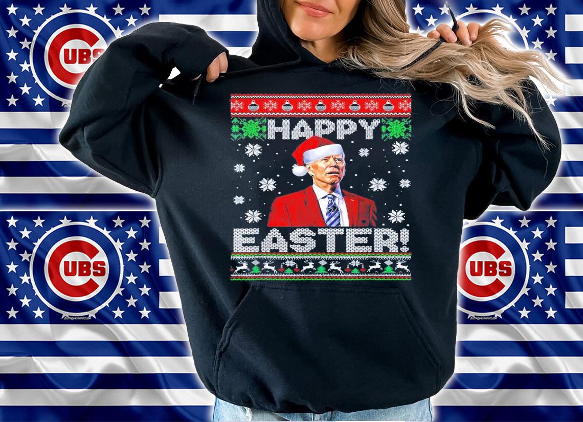 Funny Joe Biden Happy Easter Ugly Christmas T-Shirt t-shirt hoodie