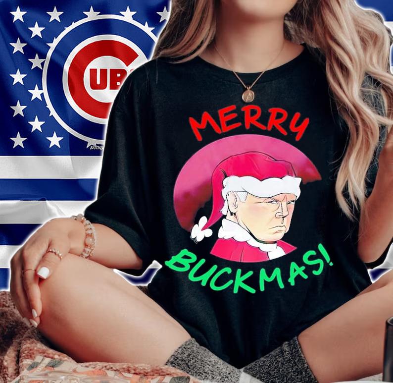Merry Buckmas Santa shirt t-shirt woman shirt