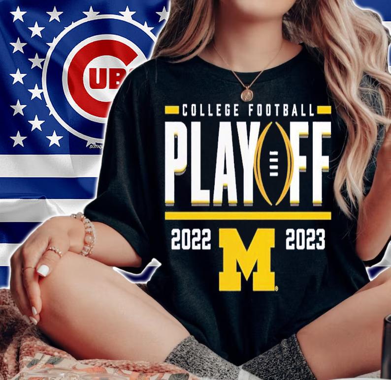 Michigan Wolverines 2022 College Football Playoff First Down Entry shirt t-shirt woman shirt