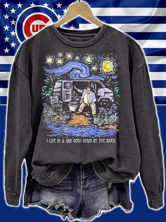 I live in a Van Gogh shirt t-shirt