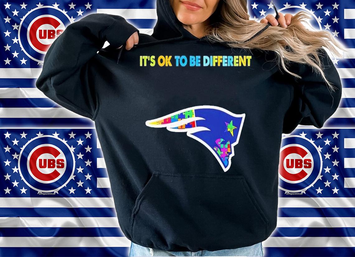 New England Patriots Autism it's ok to be different shirt t-shirt