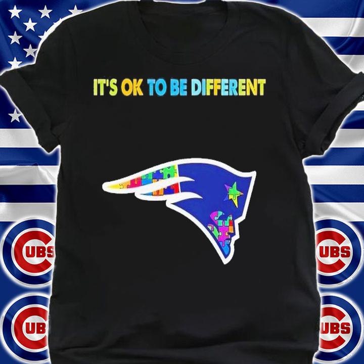New England Patriots Autism it's ok to be different shirt t-shirt