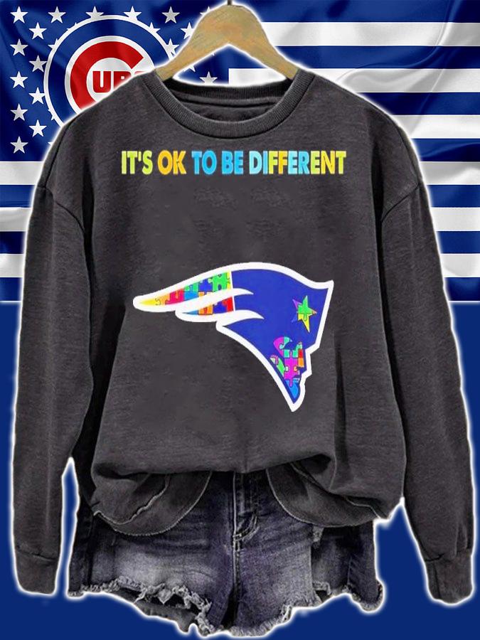 New England Patriots Autism it's ok to be different shirt t-shirt