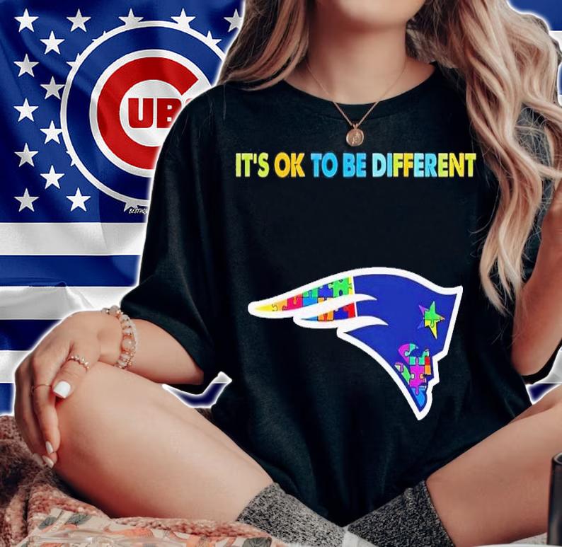 New England Patriots Autism it's ok to be different shirt t-shirt