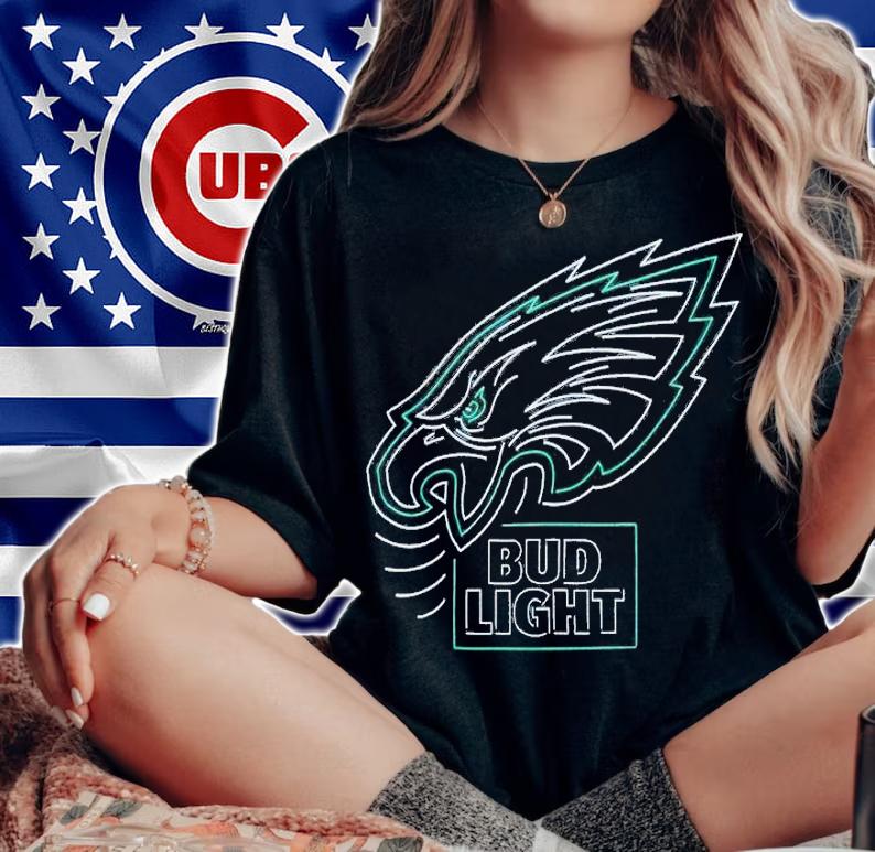 NFL X Bud Light X Eagles shirt t-shirt