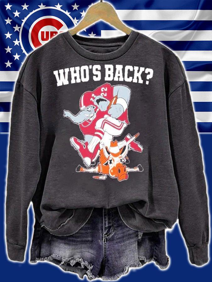 Best Texas Longhorn Who's Back Alabama Crimson Tide Shirt t-shirt