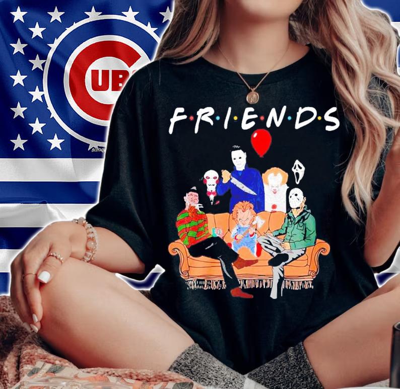Friends horror characters shirt t-shirt woman shirt