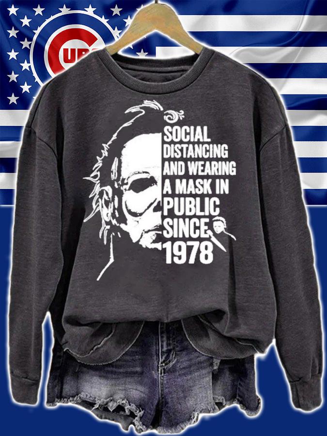 Halloween Movie Michael Myers Social Distancing T-Shirt t-shirt