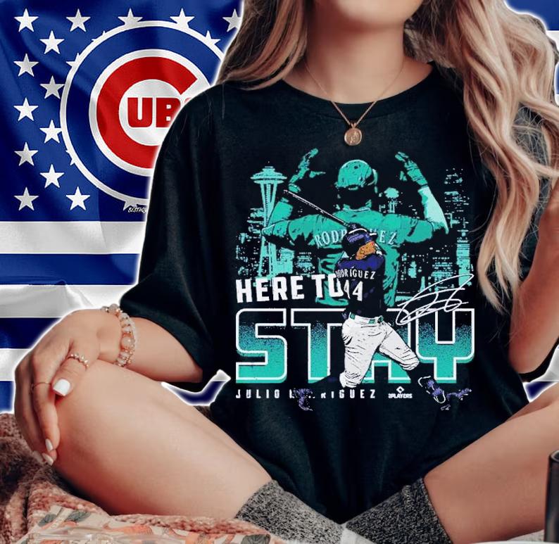 Julio Rodriguez Seattle Here To Stay Baseball Signature Shirt t-shirt
