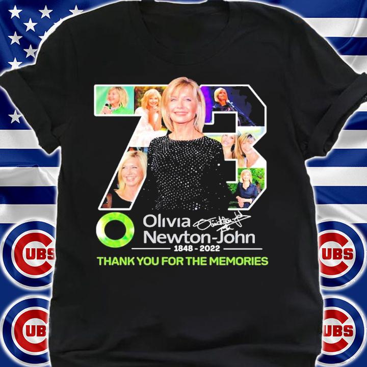 Olivia Newton John 1848 2022 thank you for the memories shirt t-shirt