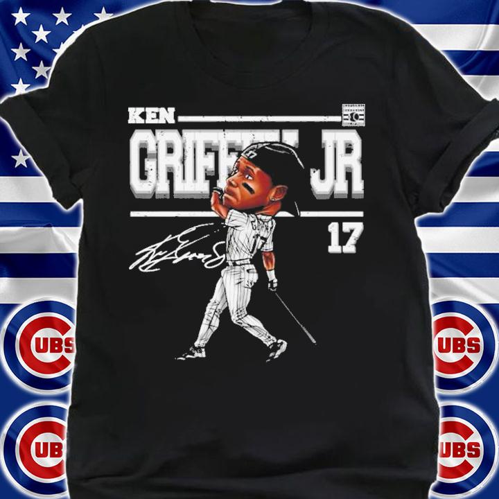 Ken Griffey Jr. Chicago W Cartoon Baseball Signature Shirt t-shirt shirt