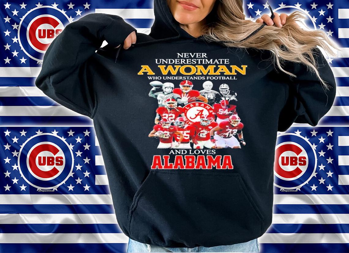 Never underestimate a woman who understands football and loves Alabama Men's shirt t-shirt