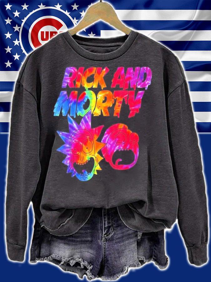 Rick And Morty Tie Dye Drip Shirt t-shirt