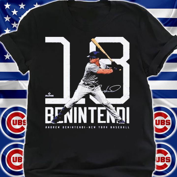 Andrew Benintendi New York Y Bold Number Baseball Signature Shirt t-shirt shirt