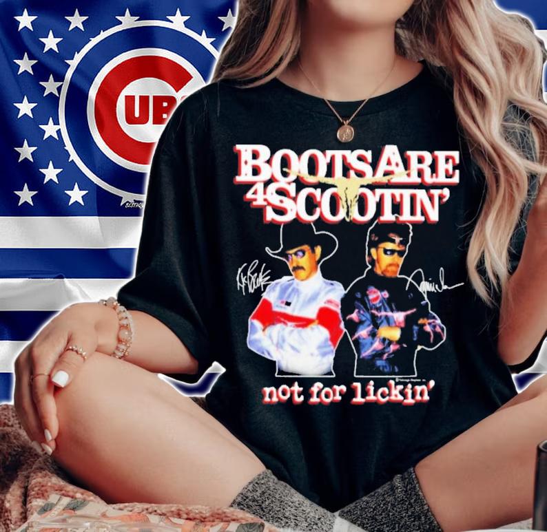 Boots Are 4 Scootin Not For Lickin Teenage Step Dad Threadless T-Shirt t-shirt woman shirt