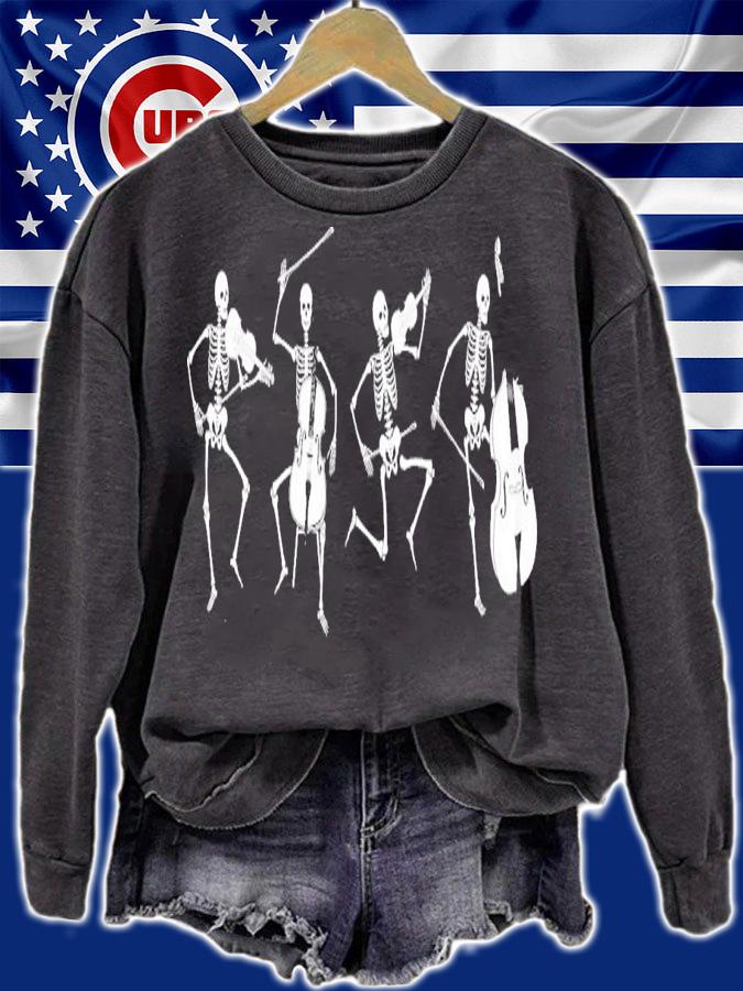 Skeleton Orchestra Halloween T-Shirt t-shirt