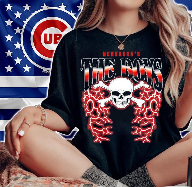 Skull Lightning The Boys Nebraska's Shirt t-shirt