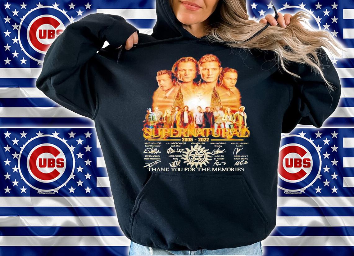 Supernatural 2005 2022 thank you for the memories shirt t-shirt