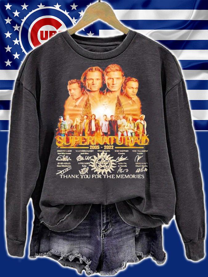 Supernatural 2005 2022 thank you for the memories shirt t-shirt