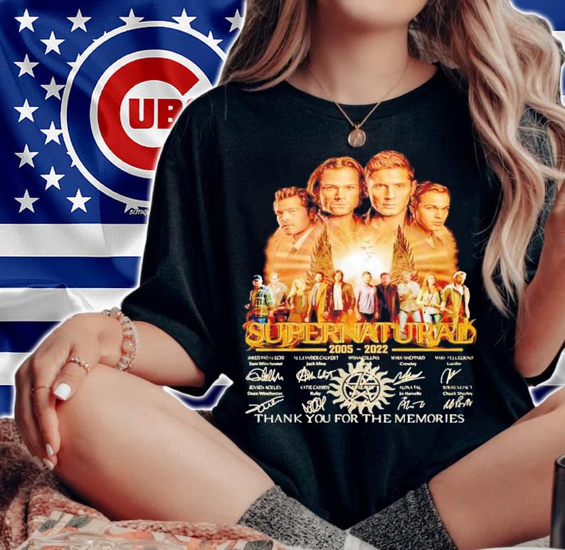 Supernatural 2005 2022 thank you for the memories shirt t-shirt