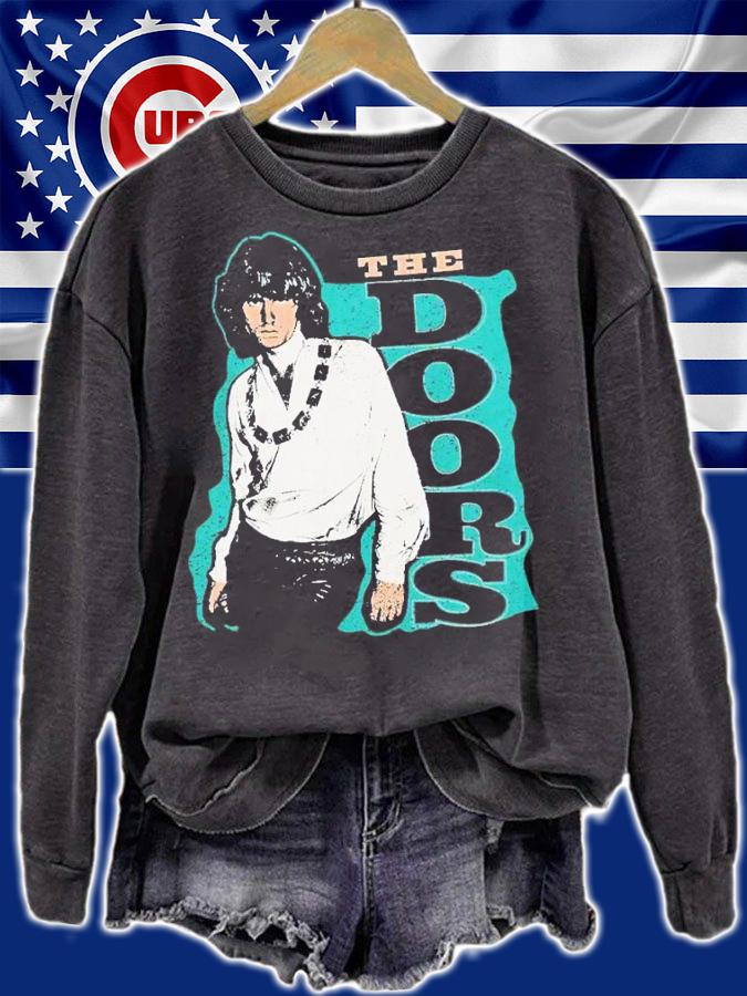 The Doors Jim Morrison Flowy Rolled-Cuff Muscle shirt t-shirt sweatshirt