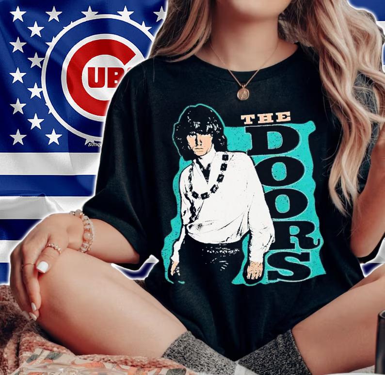 The Doors Jim Morrison Flowy Rolled-Cuff Muscle shirt t-shirt woman shirt