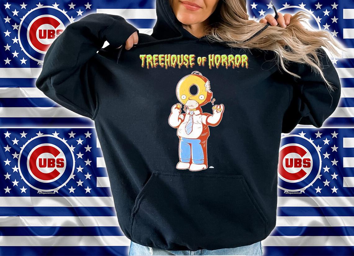 The Simpsons Treehouse Of Horror Homer Donut Head Halloween T-Shirt t-shirt hoodie