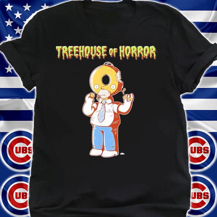 The Simpsons Treehouse Of Horror Homer Donut Head Halloween T-Shirt t-shirt shirt
