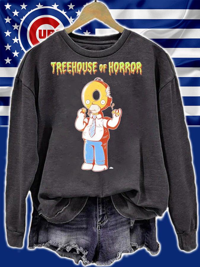 The Simpsons Treehouse Of Horror Homer Donut Head Halloween T-Shirt t-shirt sweatshirt